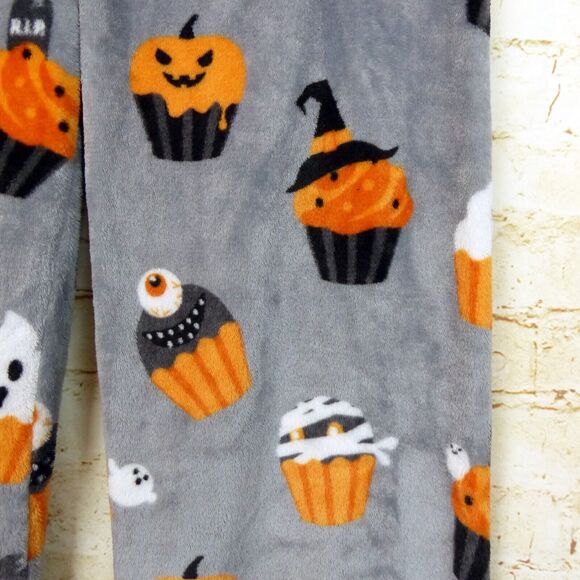 Daydream Berkshire Home Pajama Large Plush Fleece Halloween Cupcake Lounge Pants - Picture 4 of 11